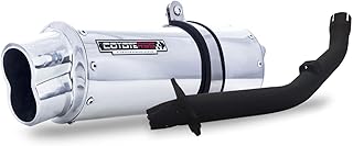 Escape/Ponteira Coyote RS5 Boca 8 Alumínio Oval - Lander ABS 250 ano 2019 em Diante - Polido
