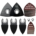 XXGO 105 Pcs Triangle Finger Oscillating Multi Tool Sanding Pads Kits XG3105U