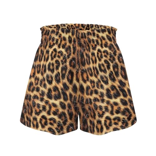 SCRAWLGOD Shorts para meninas de 1 a 16 anos de idade shorts atléticos infantis verão escola cintura