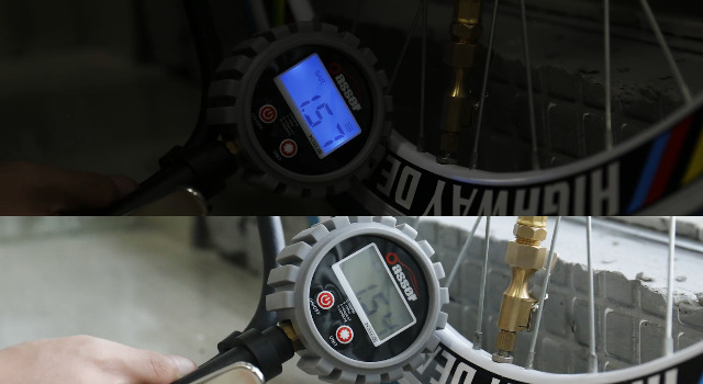 LCD Reifendruckmesser 0-220 PSI - Digitaler Luftdruckmesser Für Auto & LKW | Mit Messinganschluss & Gummiabdeckung