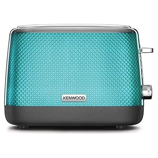 Kenwood Mesmerine TCM811BL - Tostador de diseño (2 ranuras, rejilla de calentamiento, 6 niveles de dorado, funciones descongelamiento y bagel) Azul Marine