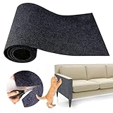 Cat Scratching Climbing Carpet Mat, Adhesive Trimmable Cat Scratcher Furniture Protector, Cat Post Covered Pad Replacement for DIY Cat Tree Shelf Steps Couch Corner Wall(Darkgrey,78.7x15.8In)