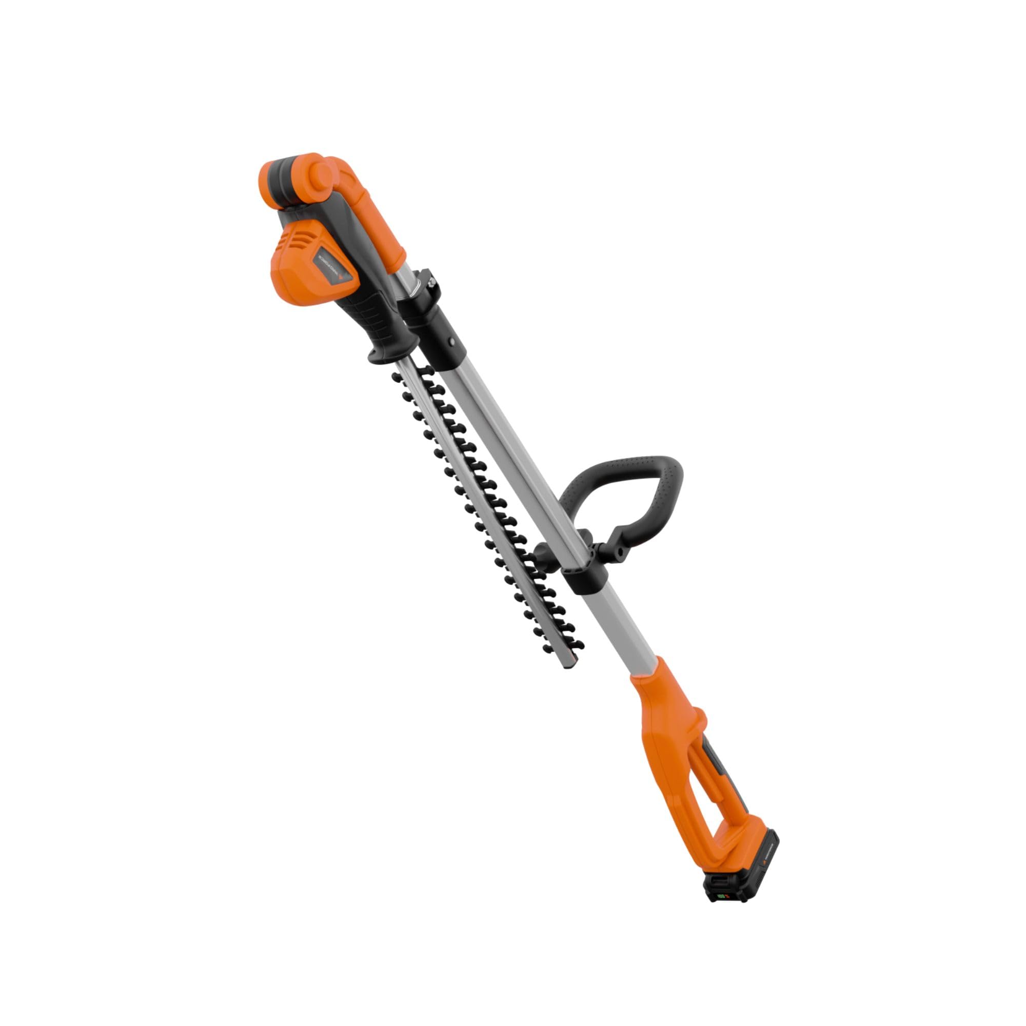 Yard Force Cortasetos de Poste inalámbrico, Extensible, Largo Alcance, Longitud de Corte de 41 cm, batería de Iones de Litio de 20 V y Cargador, Cabezal Ajustable de 135°, Cuchillas de Doble acción -