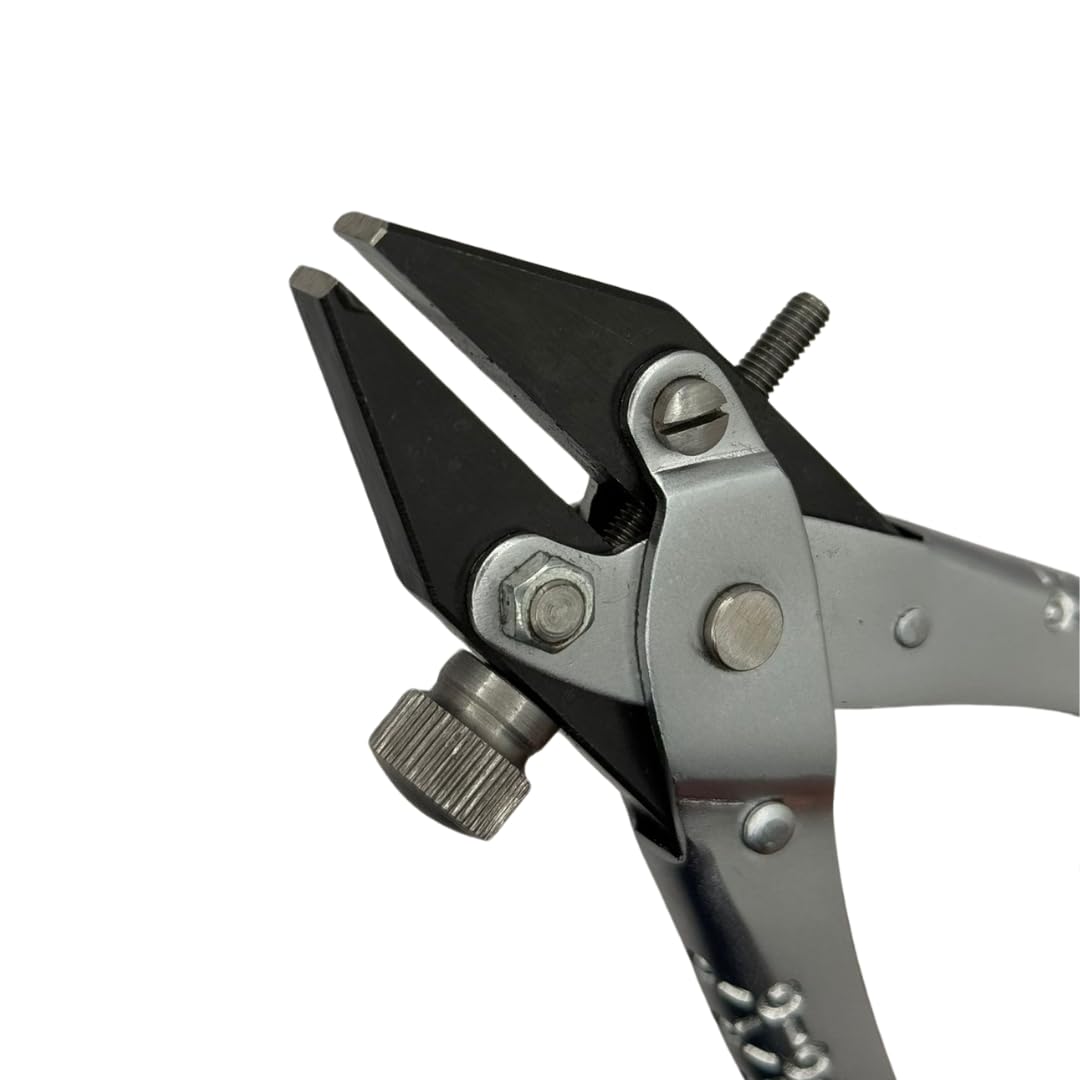 NS crafts Adjustable Screw Flat Nose Parallel Action Pliers Smooth Jaws for Jewelry Crafts- 140mm