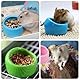 3 Stück Hamster Futterschalen, Hamster Kunststoff Futterschalen, Dreifarbige Hamster Napf, Schälchen Kleintiere, Anti-Biss Hamster Futternapf Schälchen, für Meerschweinchen, Hamster, Chinchilla