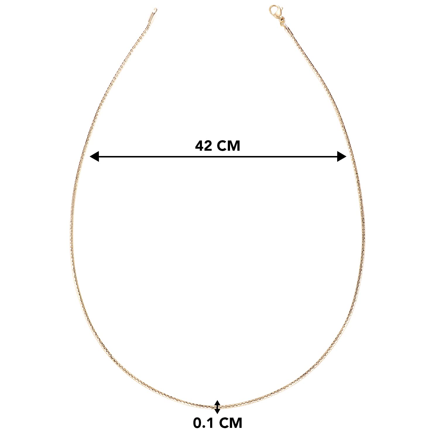 Stylish Plated Chain Necklace for Women