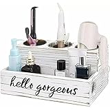 Die Aufbewahrungsbox verfügt über geräumige Schlitze und mehrere Staufächer. Es ist nicht nur eine Aufbewahrungsbox für Friseurwerkzeug, sondern ermöglicht auch das Stylen und Schminken, wie Kosmetik, Lotionen, Bürsten, Kämme usw.