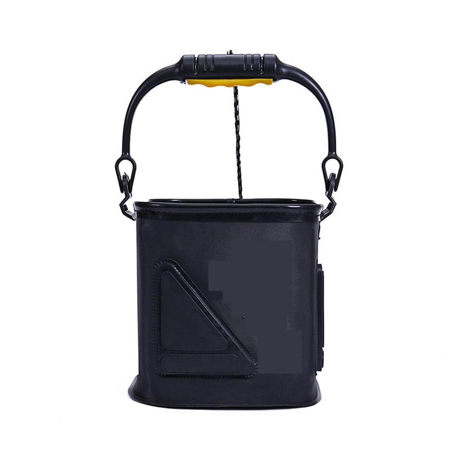 RAHBI Secchio da Pesca Portatile con Corda Borsa for Pesci vivi Ispessita in Eva Secchio Pieghevole Attrezzo da Pesca for Secchio da Arrampicata da Campeggio all'aperto Leisurely (Color : Noir)