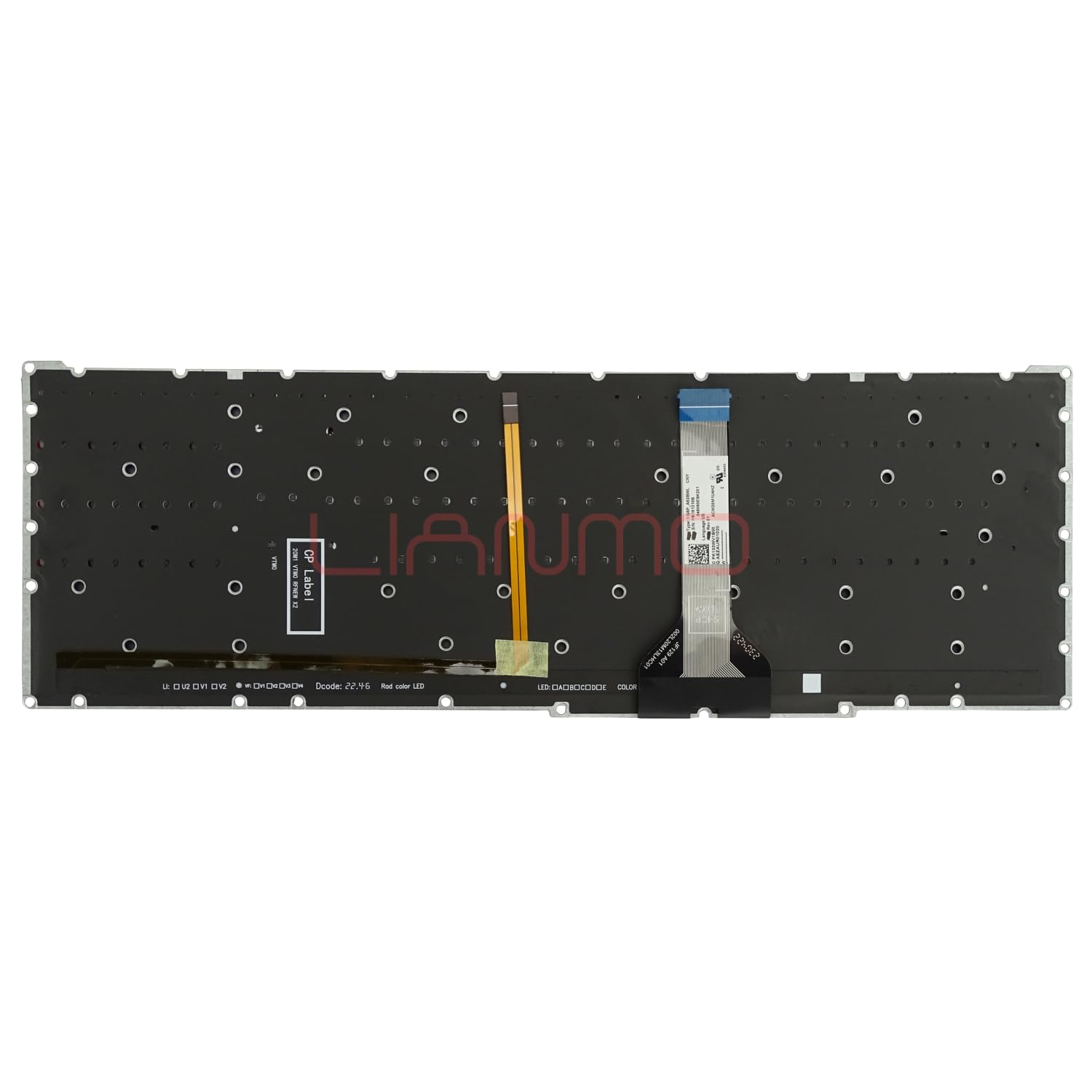 Tastiera di ricambio retroilluminata con distribuzione spagnola per Acer Nitro 5 N20C1 N18C3 N18C4 LG05P_N90BRL NKI15130NG NKI151315D AN515 AN517-51 AN517-52 AN715-51