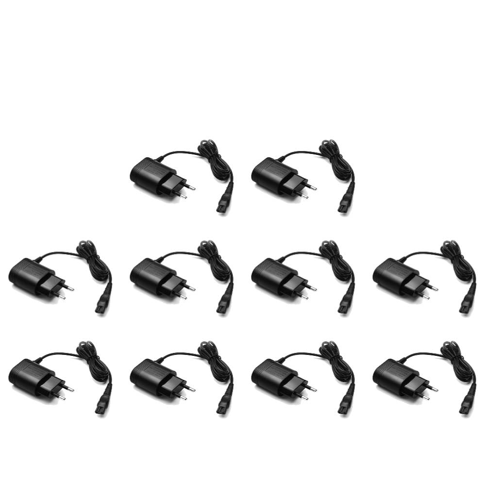 Strumento domestico for caricatore adattatore for rasoio di alimentazione CA 15 V, compatibile con Philips, adattatore for rasoio HQ8505 HQ6070/6075/6095(10 PCS)