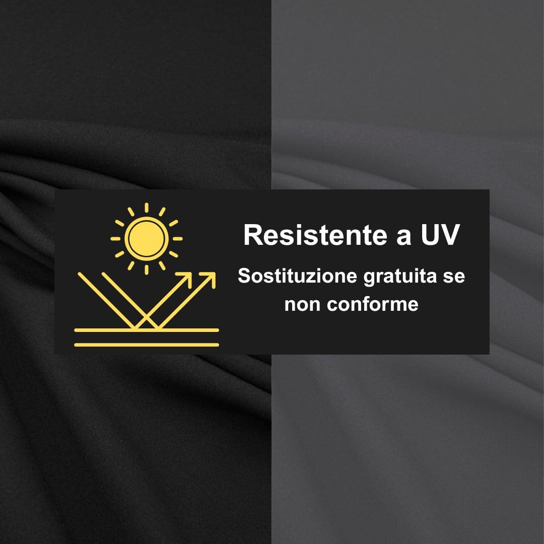 Funda para Banco de Jardín a medida, Cubierta Sofa jardin exterior Impermeable Anti UV Oxford 600D con Cremallera – Made in EU