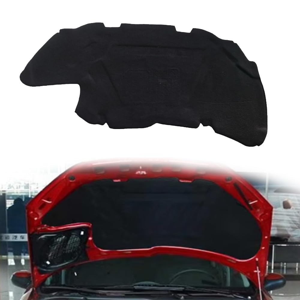 Cotone Isolante Acustico per Cofano Anteriore Auto per Peugeot 206/307/308/408/508 2004-2019,Isolamento del Cofano del Cofano, Isolamento Acustico del vano Motore,Peugeot 206(2003-2013)