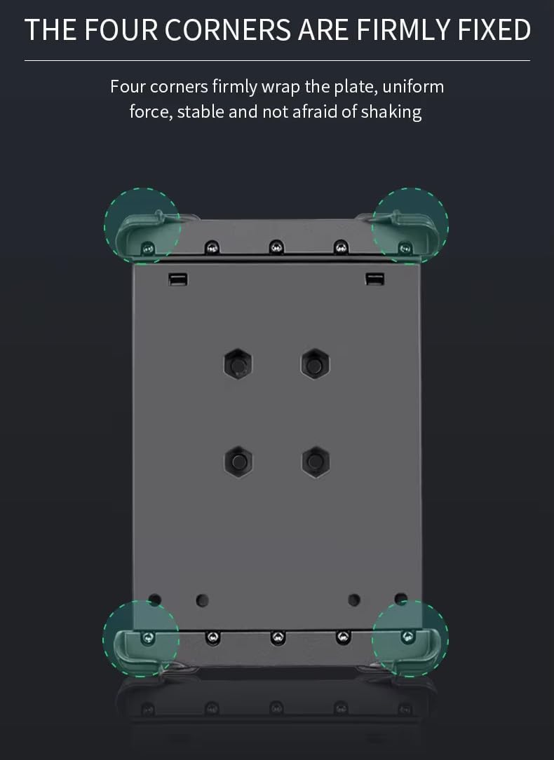 Strg Industrial Tablet Mount for Height Range: 6.8" - 8.5", Width Range: 4.52", Depth Range: 0.39" Tablets, Heavy Duty Tablet Holder Compatible with RAM B 1" and C 1.5" Size Round Ball Mounts Bases