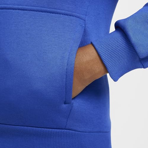 Nike Sportswear Club Fleece Big Kids' Hoodie (FD2988-480, Game Royal/White)3