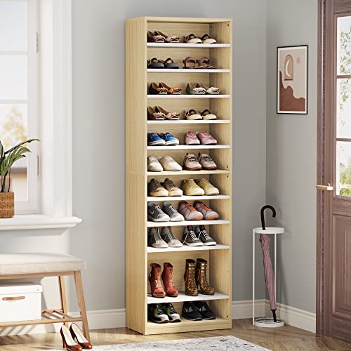 Tribesigns 11-Tier Shoe Storage Cabinet, 70.9" Tall Shoe Rack With Adjustable Sheves, Freestanding Shoe Organizer Cabinet For Entryway,Closet, Living Room #TOP2