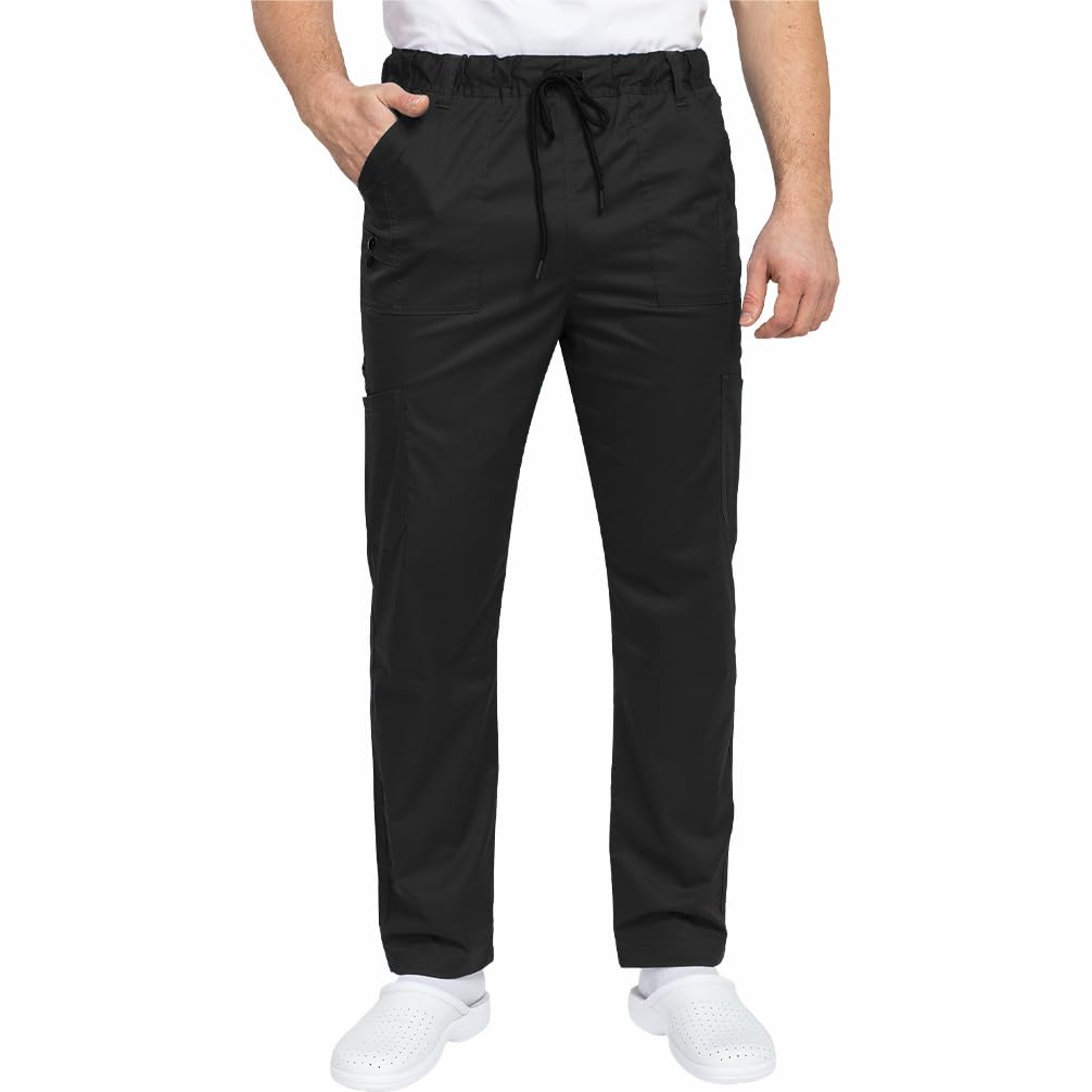 B-well Dante Man - Pantalones médicos para hombre, de alta calidad, con cintura elástica