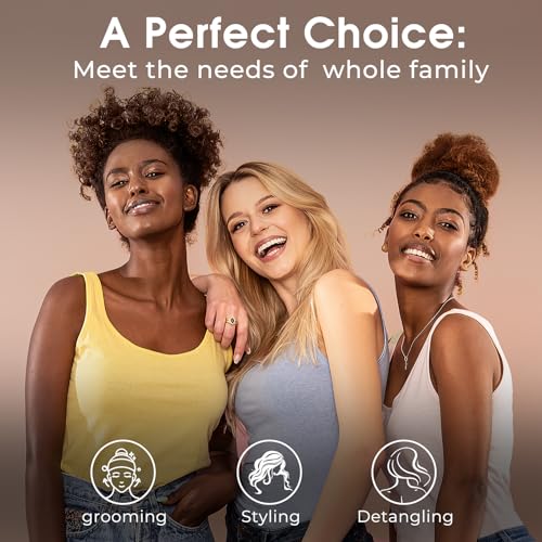 4 Piece Combs with Wooden Grain,Wide tooth Comb,Rat Tail Comb,Beard Combs,Fine Tooth Professional Hair Comb Set for Women,Men Barber Styling/Curly/Teasing/Parting/Mustache - Image 6