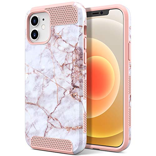 ULAK Funda iPhone 12 Mini, Carcasa Hybrid de Doble Capa Dura Cubierta...