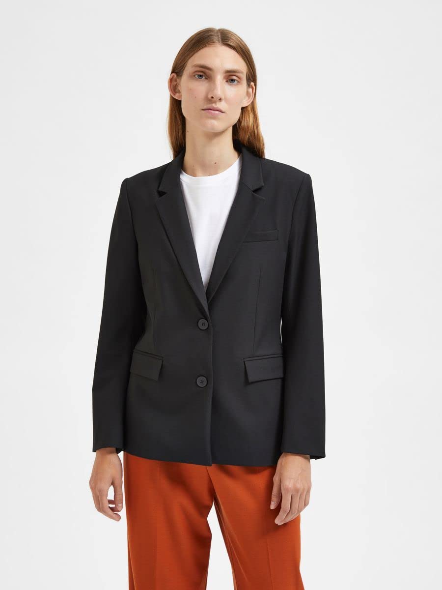 Selected Femme Damen Slfeliana Ls Blazer B Noos Blazer (1er Pack)