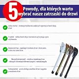 Chle-Mar Podpórka do drzwi 300 x 25 mm, metalowa stopka do drzwi