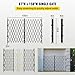 VEVOR Double Folding Security Gate, 6-1/2' H x 12' W Folding Door Gate, Steel Accordion Security Gate, Flexible Expanding Security Gate, 360° Rolling Barricade Gate, Scissor Gate or Door with Keys