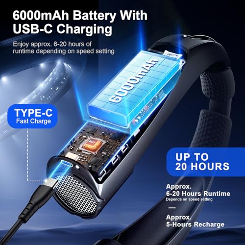 Portable Neck Fan with Reading Light - image 4