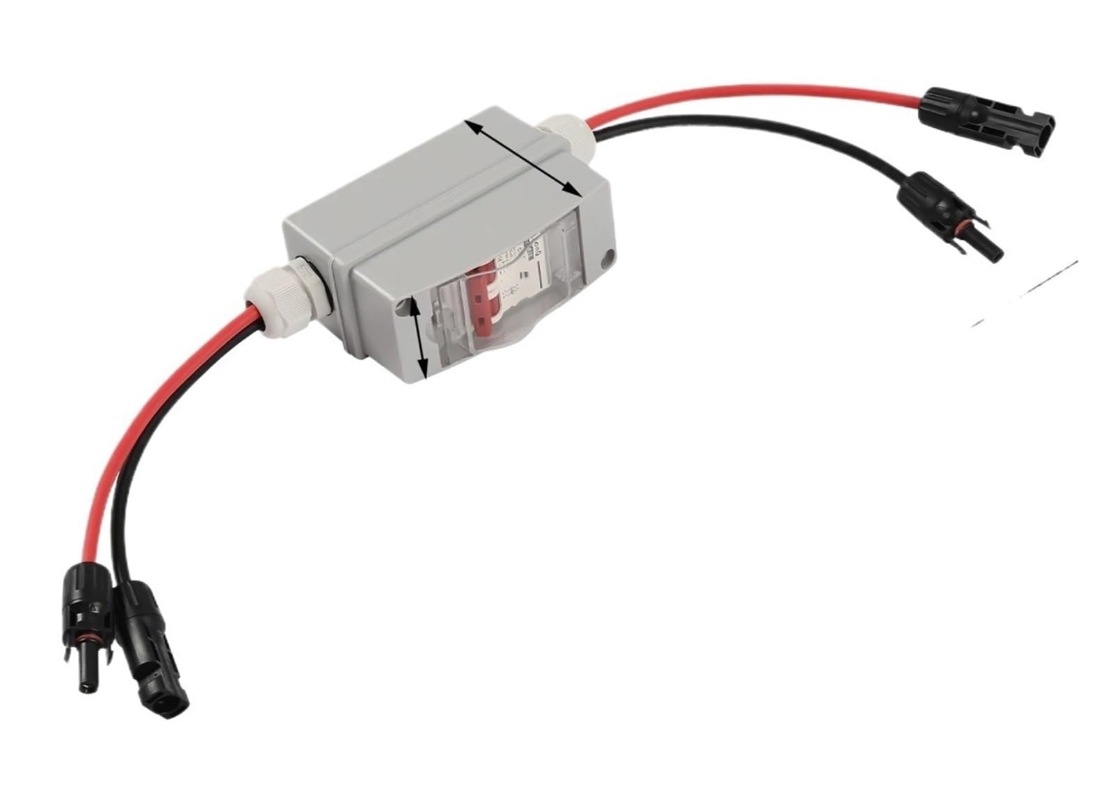 Disjoncteur CC 32 Amp coffret IP65 pour panneaux solaires