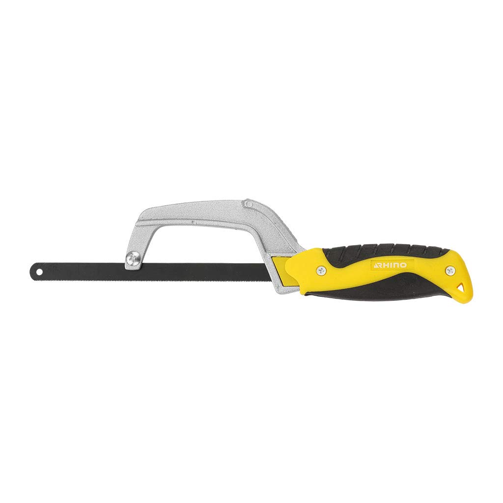 Rhino 35012 Mini Hacksaw 250 mm 250 mm - Ergonomic Handle for Optimised Comfort - Allows You to Saw in Hard Places, NC, 250 mm - Image 3