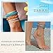 Tarsus String Ankle Bracelet for Women Teen Yarn Rope Wax Layered 3 Anklet Set Anklets for Women