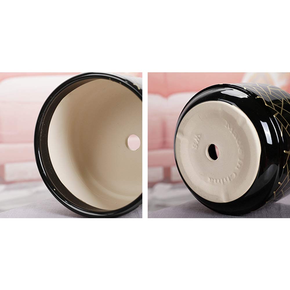 Sukulenty Doniczka Doniczki ceramiczne Duża donica cylindryczna z otworem Pojemnik ceramiczny Kreatywna doniczka na rośliny Biuro w domu Dekoracja noworoczna