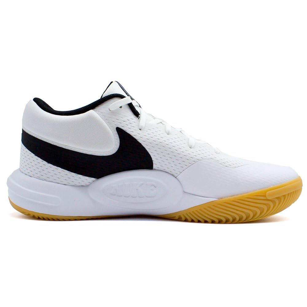 Nike Hyperquick Volleyball Shoes (FN4678-100, White/Black) Size 5