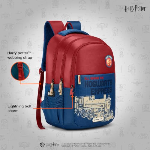 Image of Nasher Miles x Harry Potter Backpack | Polyester Laptop Backpack 35L | Ideal for School, College, Office & Travel | Men, Women, Boys, Girls