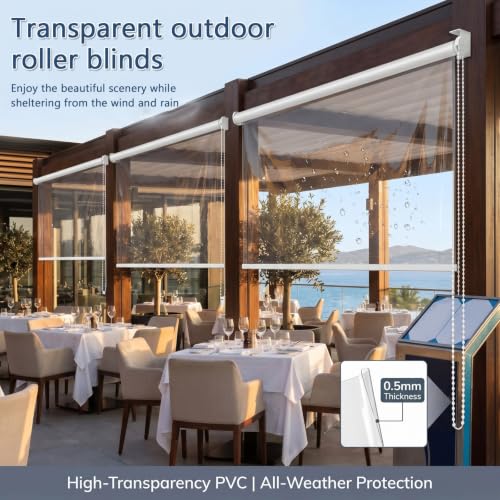 Store enrouleur PVC transparent isolant thermique et robuste - 8