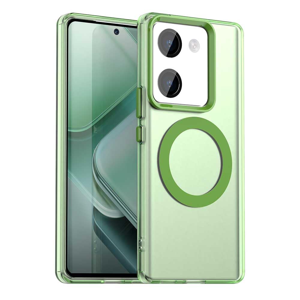 Compatible with Vivo Y200 Pro 5G Case Cover,Supports Wireless Charging,Shockproof Magnetic Phone Case,Compatible with Vivo Y200 Pro 5G Case Green