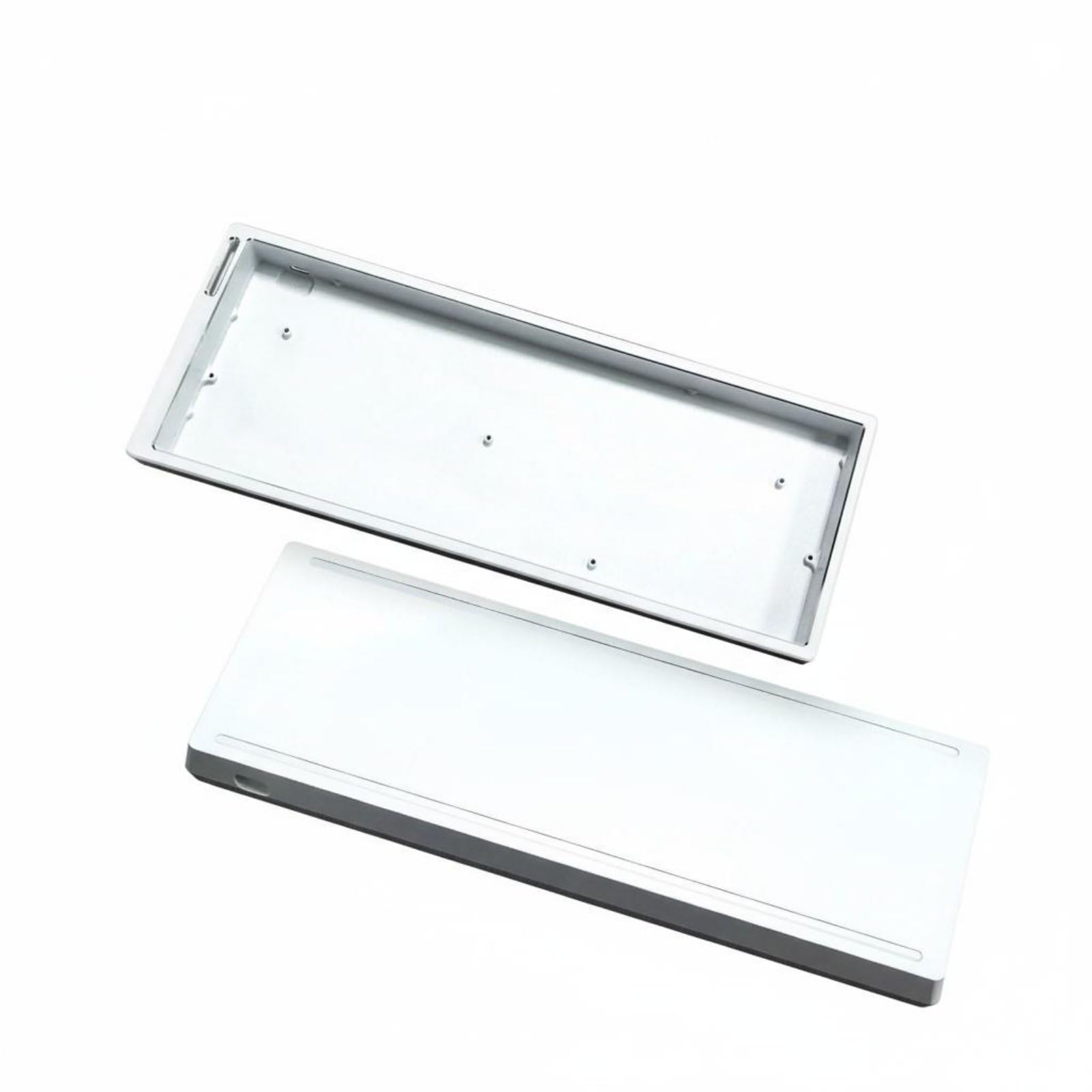Aluminiowa obudowa obudowy klawiatury z otworami do montażu GH60 Ciężka obudowa z antypoślizgowymi podkładkami i precyzyjnymi śrubami dla łatwego montażu Nadaje się do niestandardowych