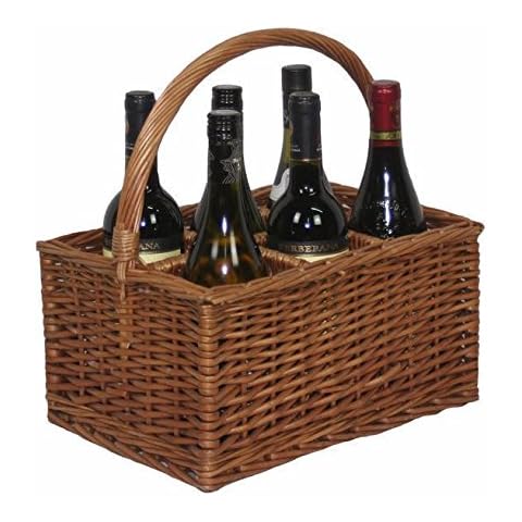 Double Steamer 6 Bottle Holder Drinks Basket Cover
