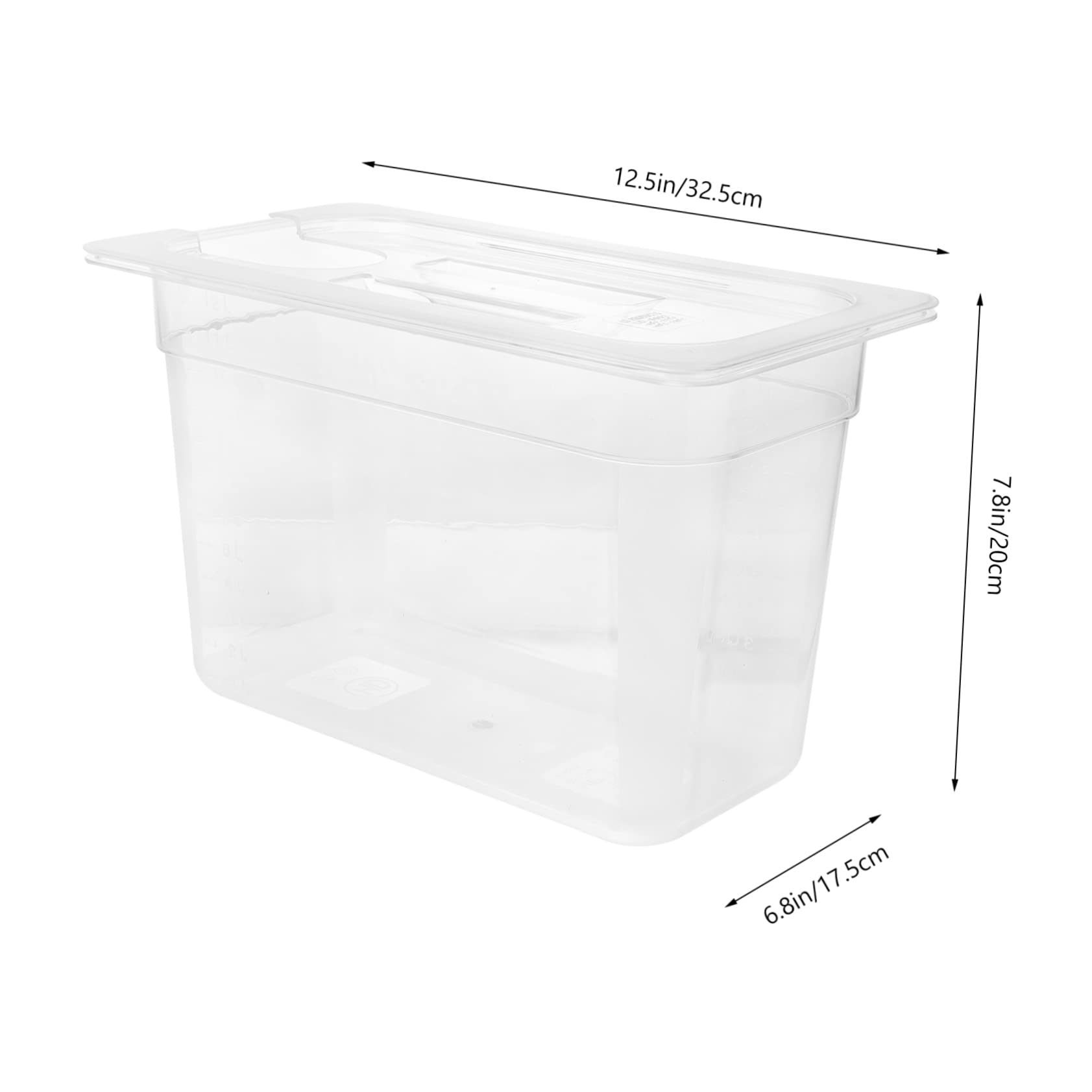 Cabilock Household Slow Cooker Bin 6l Slow Cooking Container Lid Food Storage Case