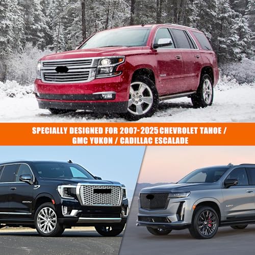 Image of Waterproof Car Cover Replace for 2007-2025 Chevy Tahoe /GMC Yukon /Cadillac Escalade, 6 Layers All Weather Car Covers with Zipper Door for Snow Rain Dust Hail Protection (Tahoe)