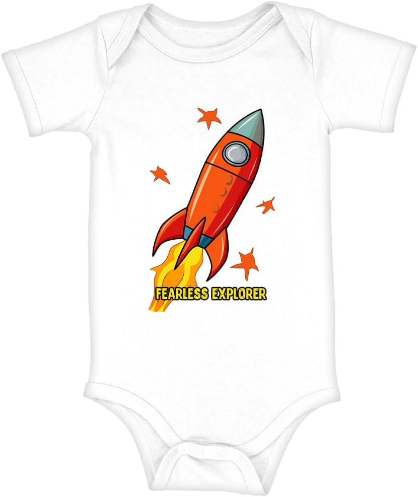 Space Baby Jersey Onesie - Rocket Baby Bodysuit - Cute Baby One-Piece