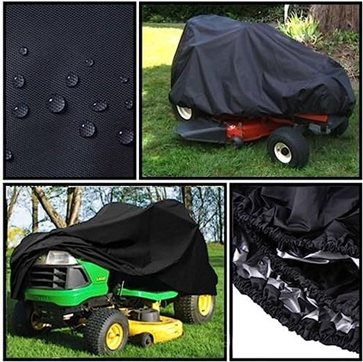 Grasmaaier Dekzeil Voor Zitmaaier 210D Polyester - Waterdicht UV-bescherming Beschermhoes Groen 170x61x117cm