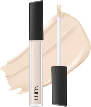 LUNA Long Lasting Tip Concealer Brightener | Moisturizing Liquid Type | Full Coverage for Dark Circles, Fine Lines & Redness | Korean Makeup | 20 Shades | 7.5g 15N