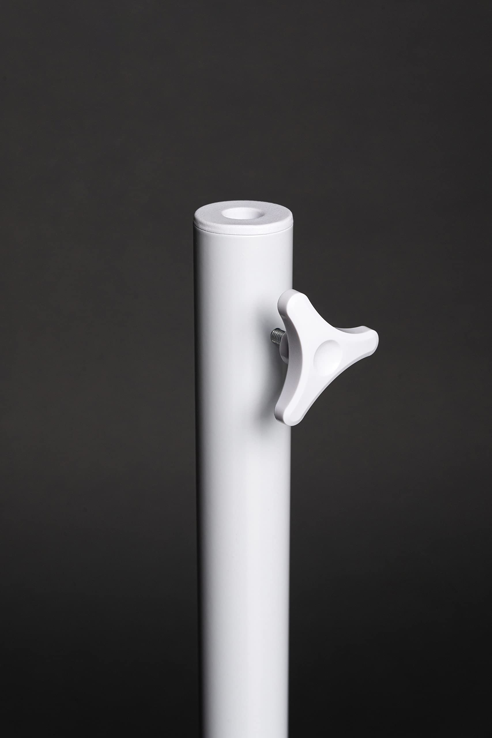 4BLANC Wheeled Floor Stand Holder for Alize Nail Dust Collector Extractor | Adjustable Magnifying Glass Stand Rack, Professional Salon Supplies for Pedicure Chair, Manicure Station and Beauty Salon