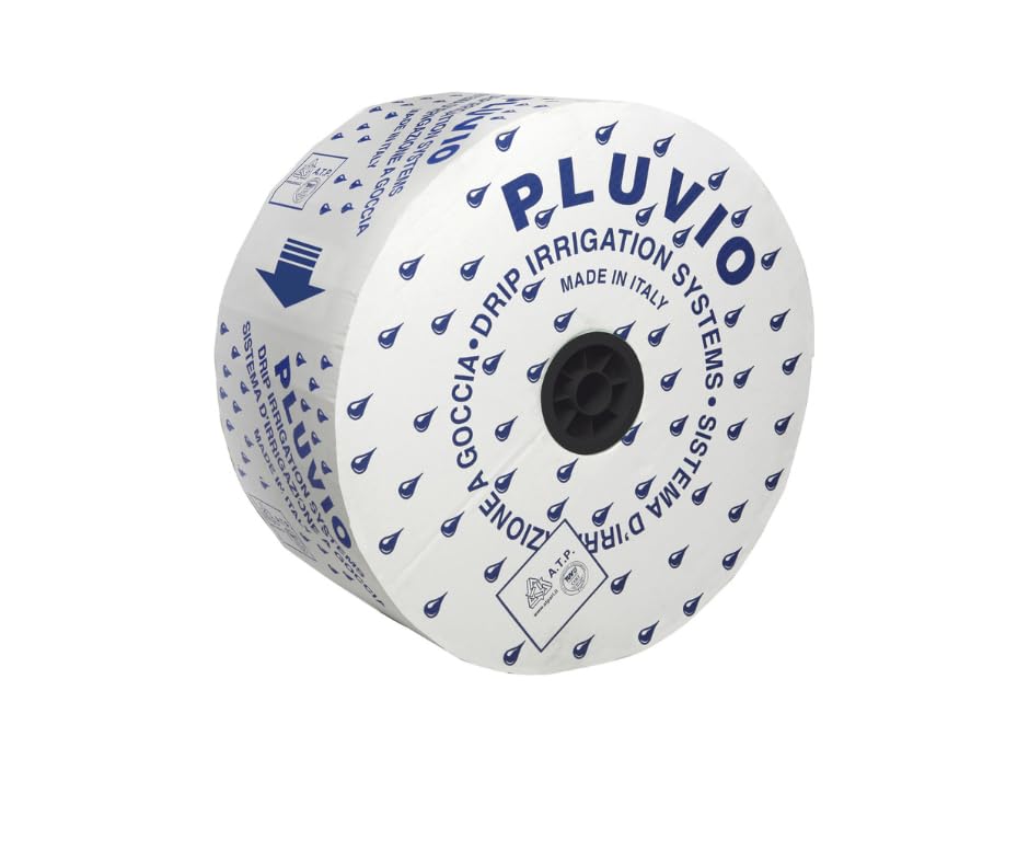 Manichetta Gocciolante Pluvio d. 16-8 mil Rotolo Irrigazione a goccia Tubo Orto Giardino Tape Misure Varie (2000 m passo 30 cm)