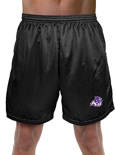 Abilene Christian University Primary Mark Men's Shorts 7" Inseam, Black, XL
