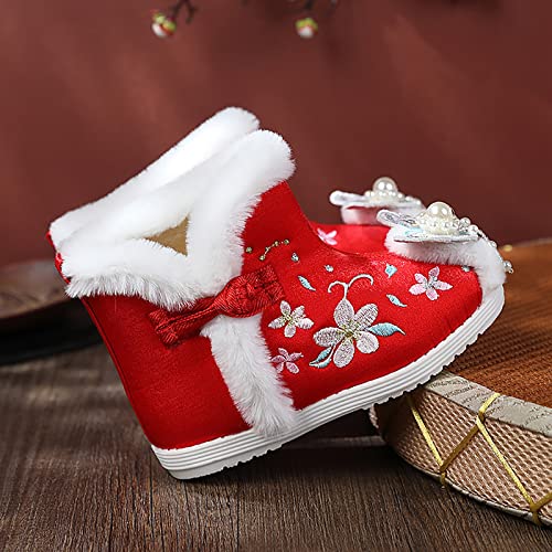 Baby Boy Girl House Slippers Fluffy Sock Booties Snow Boots Leather Baby Shoes For Boys Girls Kids Cold Weather Shoes #TOP2
