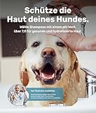PetTec® - Hundeshampoo sensitiv mit Aloe Vera 500ml Pumpflasche - pH neutrales (7) & rückfettendes Shampoo für alle Hunderassen - Fellpflege Hund Paraben-, Silikon- & Duftstofffrei - Dog shampoo vegan