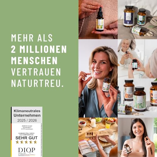 NATURTREU® Florazauber Kulturen Komplex magensaftresistent & vegan - 23 Bakterienstämme ohne Inulin - Komplex u.a. mit Lactobacillus & Bifidobakterien, 60 Kapseln