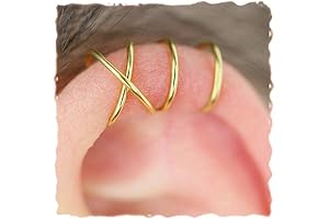 Minimalist 4-Cuff Earring: Effortless Style for the Non-Pierced