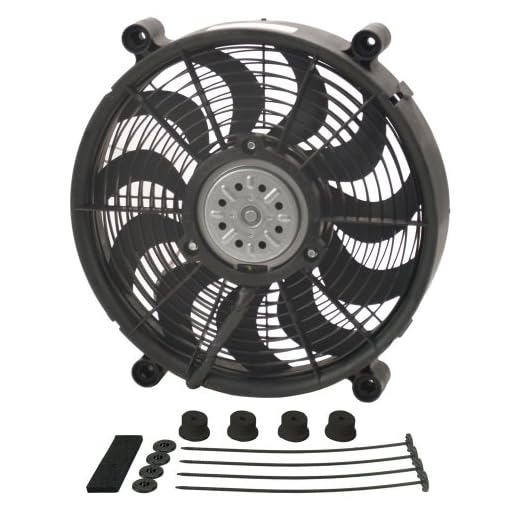 Derale 18214 14" High Output Radiator Fan,Black