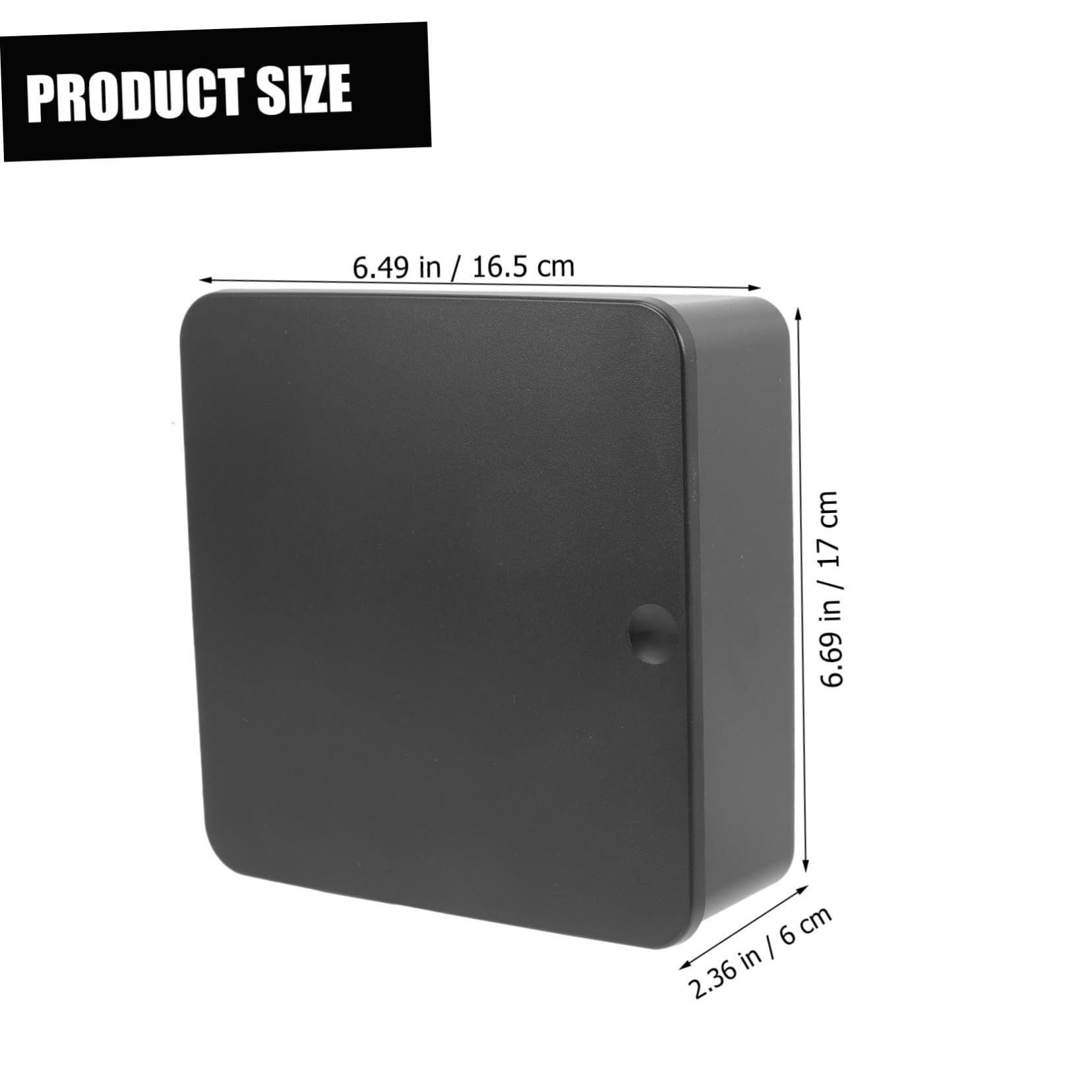 Portachiavi da Muro Moderno in Plastica Nera, Appendichiavi Magnetico senza Fori, Design Elegante per Ingresso e Negozio, Gancio Multifunzionale per Chiavi